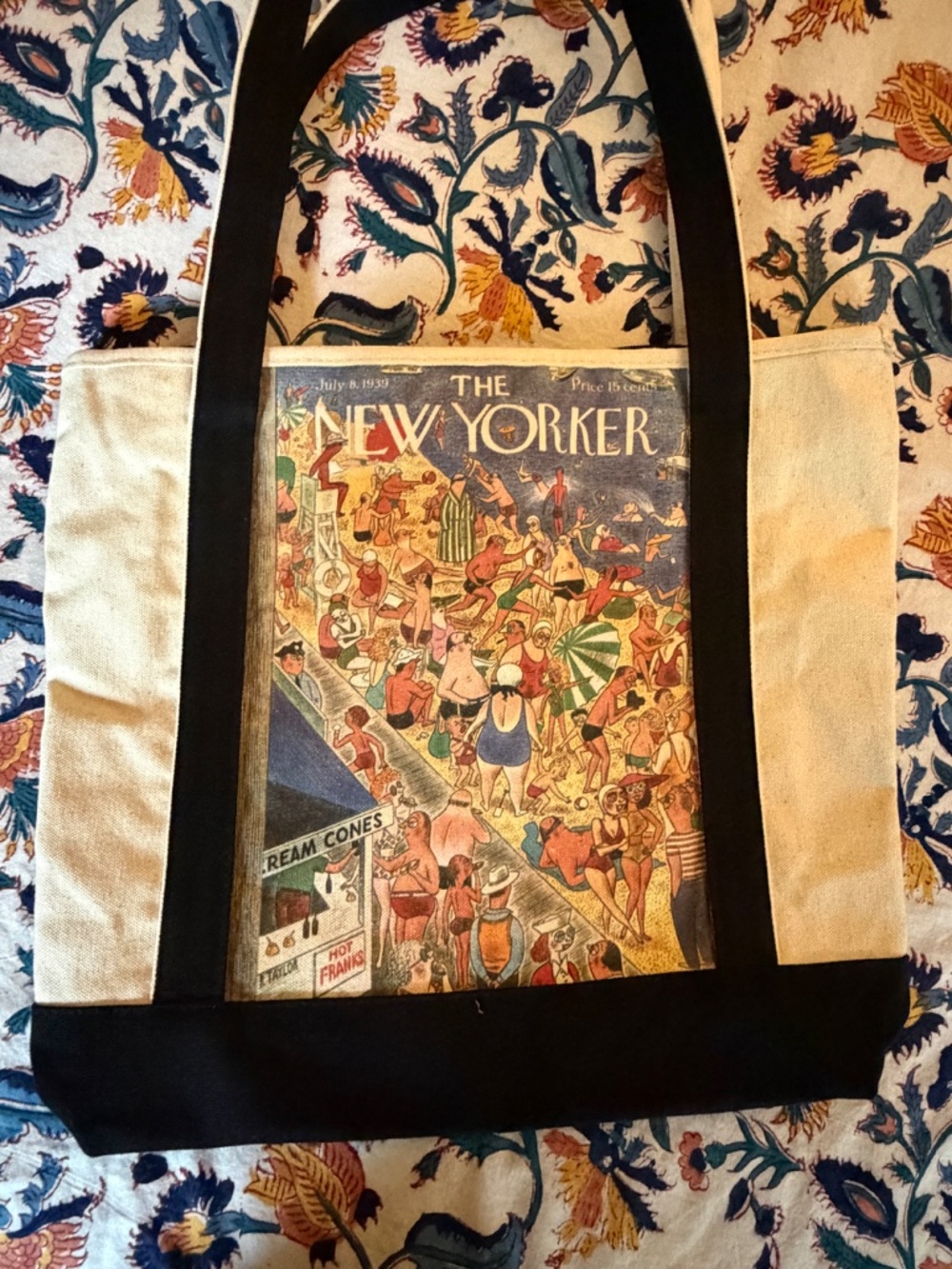 The New Yorker canvas tote bag NWOT - Picture 3 of 5